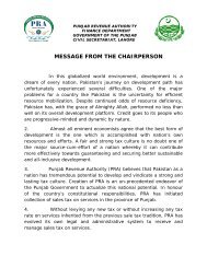 MESSAGE FROM THE CHAIRPERSON - PRA - Punjab