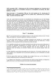 Ordonnance du Roi du 20-23 novembre 1822 - le cercle du barreau