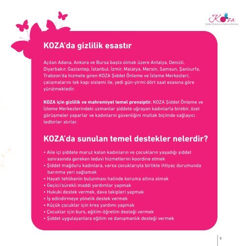 Koza (ÅÃ¶nim) BroÅÃ¼r - Aile ve Sosyal Politikalar BakanlÄ±ÄÄ±