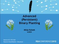 Advanced (Persistent) Binary Planting - Acros Security