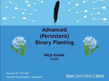 Advanced (Persistent) Binary Planting - Acros Security