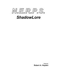 Shadowrun - Shadowlore - Shadowrun.us