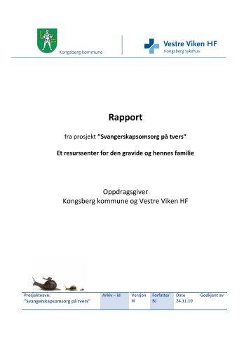 samhandlingsprosjekter_svangerskap_sluttrapport - Vestre Viken HF