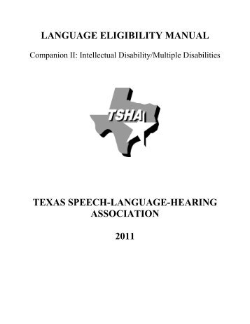 Companion II: Intellectual Disability/Multiple Disabilities