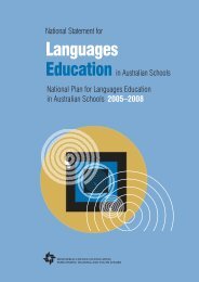 National Statement for Languages Education in Australian Schools