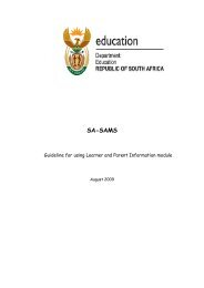 Learner information module - EMIS - Eastern Cape Department of ...