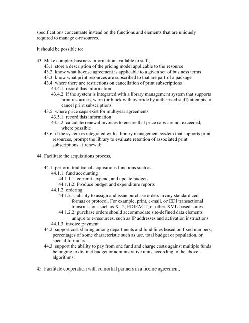 Functional Requirements for Electronic Resource Management