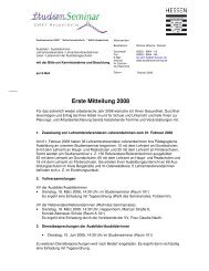 Erste Mitteilung 2008 - Studienseminar Heppenheim