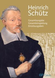 Heinrich Schütz - Carus-Verlag