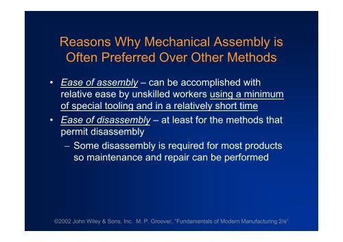 MECHANICAL ASSEMBLY