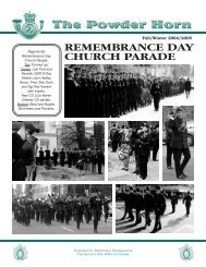 remembrance day church parade - Queen's Own Rifles of Canada