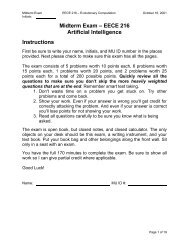 Midterm Exam – EECE 216 Artificial Intelligence Instructions