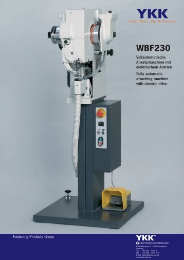WBF230 - YKK STOCKO FASTENERS GmbH