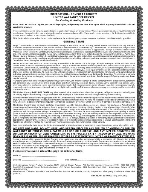 270 warranty clearance