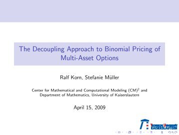The Decoupling Approach to Binomial Pricing of Multi-Asset Options
