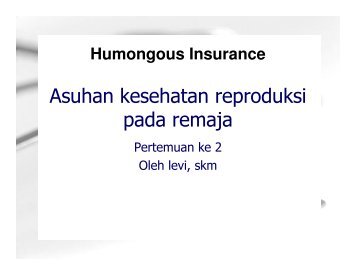 Asuhan kesehatan reproduksi pada remaja - Blogs Unpad