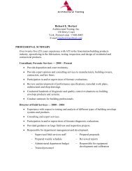 CV for Richard Merkert - Architectural Testing