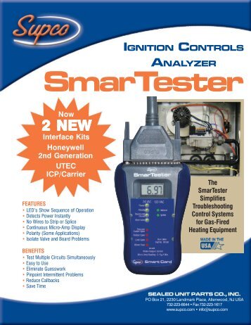 Smartester Product Sheet 2-9-05 - Supco