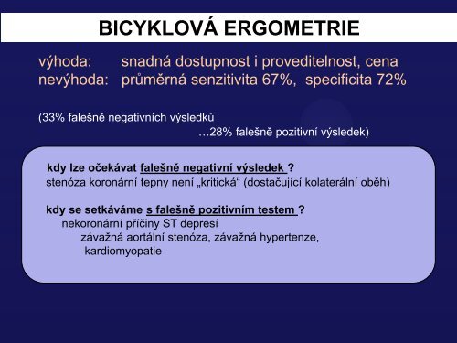 10.10 â ZÃ¡tÄÅ¾ovÃ© testy v kardiologii