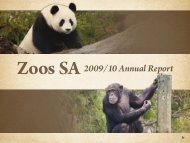 Zoos SA Annual Report 2009-2010 - Zoos South Australia