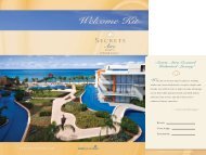 Secrets Aura Cozumel Unlimited - Luxury - We have recently ...