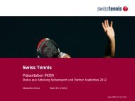 Vortrag A.Grecco - Solothurn Tennis