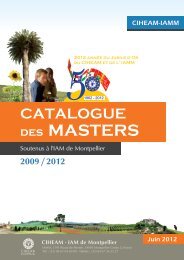 Catalogue 2009-2012 - Institut Agronomique MÃ©diterranÃ©en de ...