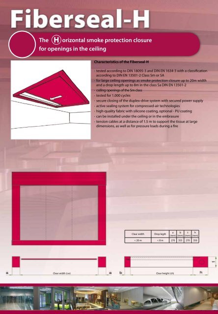 Fiberseal Textile smoke protection  closures - Stöbich Brandschutz