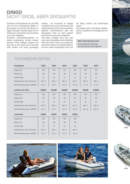 Katalog BRIG Schlauchboote - Wassersportzentrum Cottbus