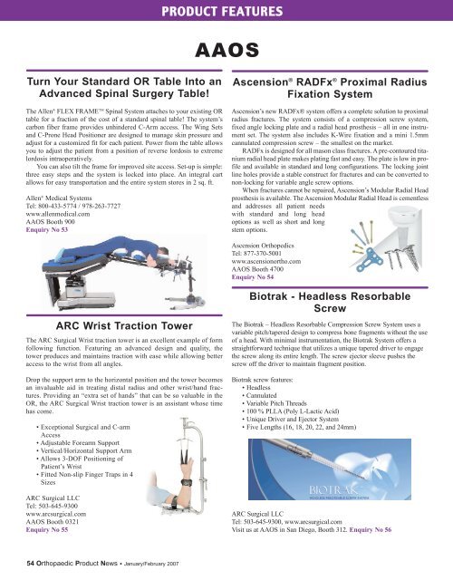 AAOS, Arthroscopy - Orthoworld