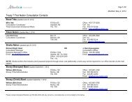 Treaty 7 - First Nation Consultation Contacts - Alberta Aboriginal ...