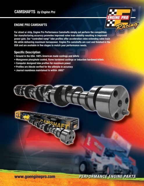 Camshafts - Engine Pro