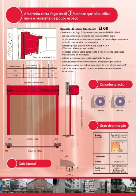 Barreiras corta-fogo flexíveis - Stöbich Brandschutz