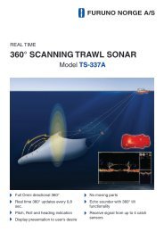 360Â° SCANNING TRAWL SONAR - Furuno Norge AS