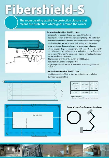 Fire protection closure type Fibershield - Stöbich Brandschutz