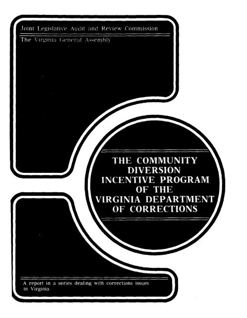 The Community Diversion Incentive Program ofthe Virginia ...