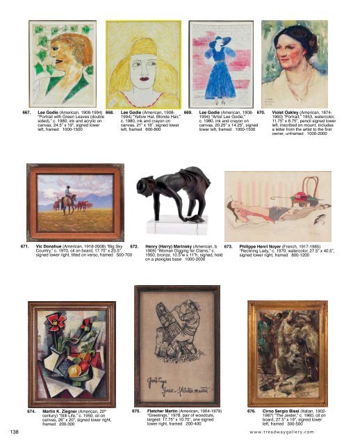 The Collection of Mort and Millie Goldsholl - Treadway Gallery