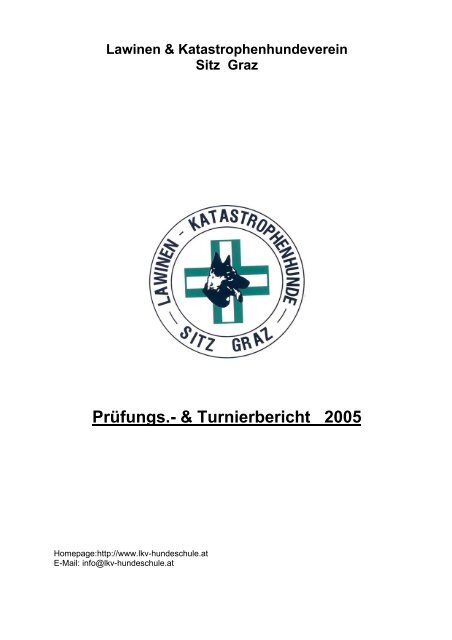 PrÃ¼fungs.- & Turnierbericht 2005 - LKV Graz