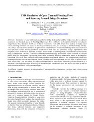 CFD Simulation of Open Channel Flooding Flows and ... - Kostic