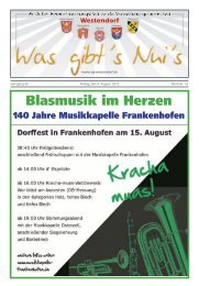 Ausgabe Nr. 16 vom 09.08.2013 - VG-Westendorf