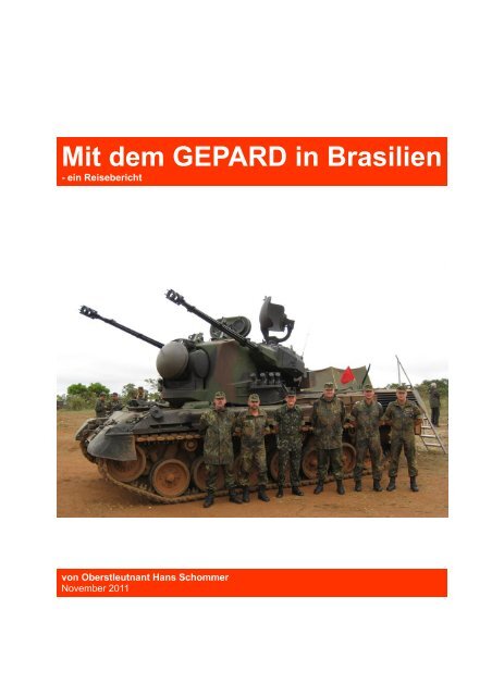 Mit dem GEPARD in Brasilien