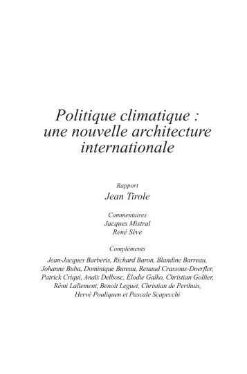 Politique climatique : une nouvelle architecture internationale