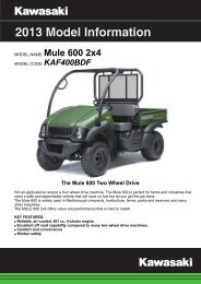 Model Information Mule 600 2x4