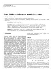 Biaxial liquid crystal elastomers: a simple lattice model - Univerza v ...