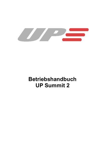 Betriebshandbuch UP Summit 2 - Free