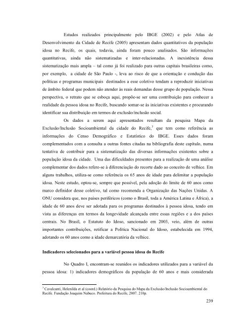 MOSAICO URBANO DO RECIFE - Fundação Joaquim Nabuco