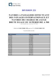 DIVISION 221 - Direction polynÃ©sienne des affaires maritimes