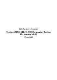 Version ARSG4 2.93.10 J0293 Automation Runtime SG4 ... - B&R