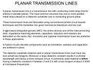 PLANAR TRANSMISSION LINES