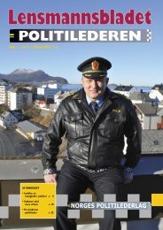 Lensmannsbladet / Politilederen nr. 5/2009 - Norges Politilederlag